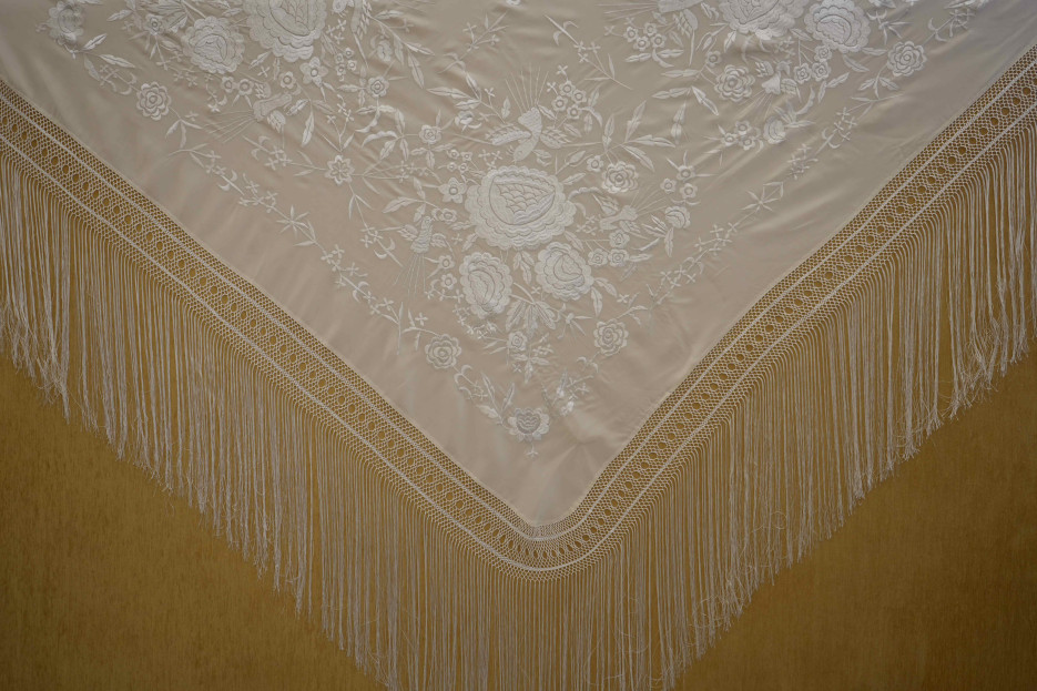 Mantón máquina crespón 150cm