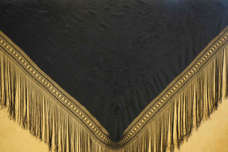 Mantón máquina crespón 150cm