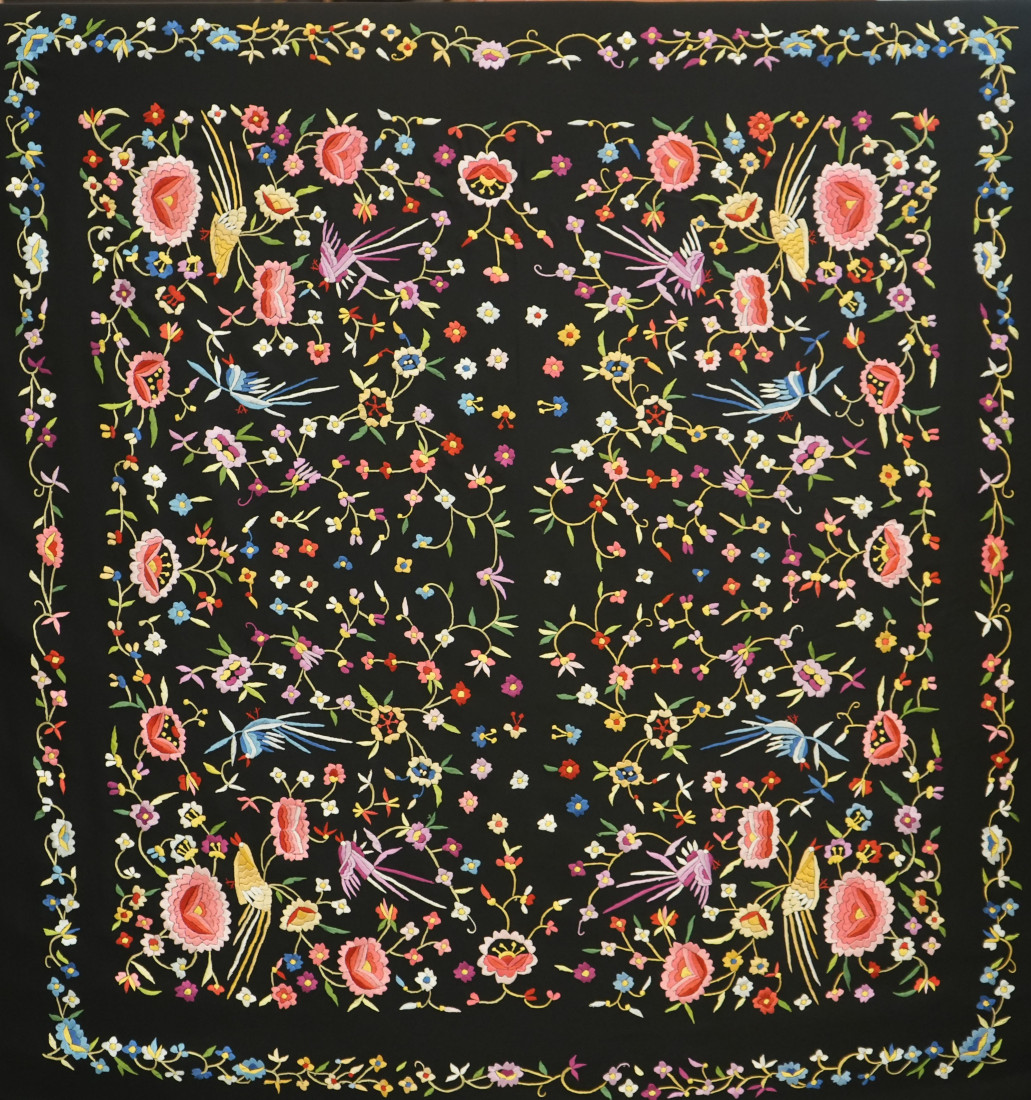 Mantón mano crespón 140cm