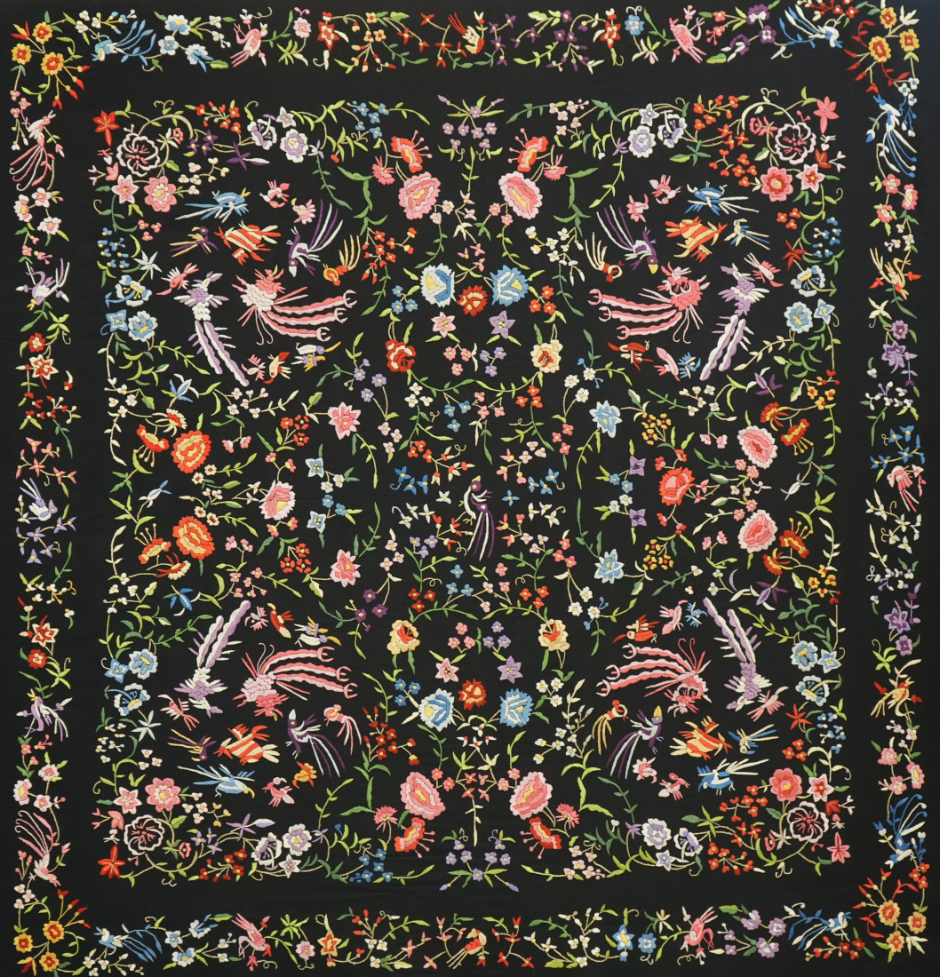 Mantón mano crespón 160cm