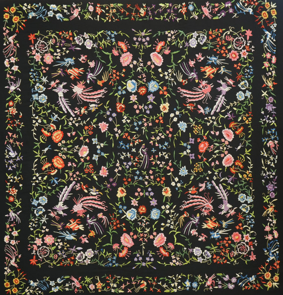 Mantón mano crespón 160cm