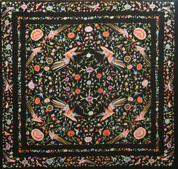 Mantón mano crespón 160cm