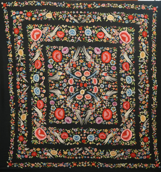 Mantón mano crespón 140cm