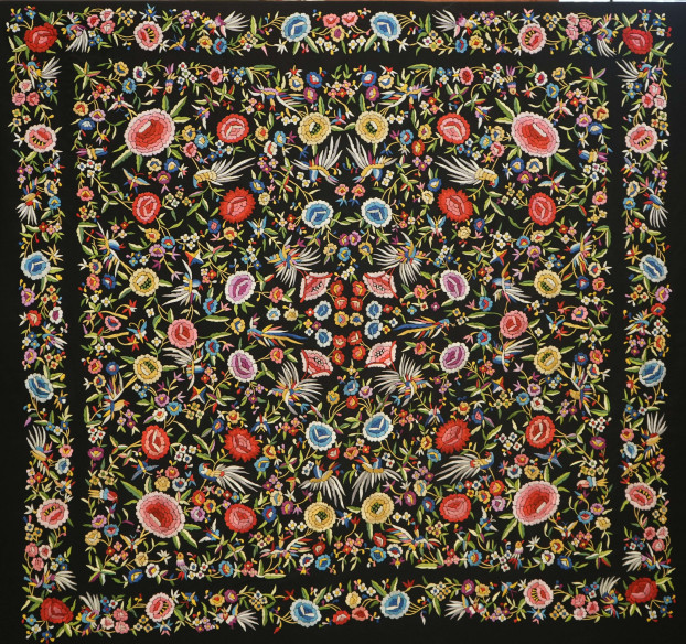 Mantón mano crespón 155cm