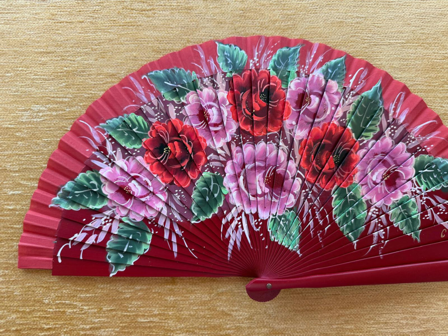 Abanico rosas
