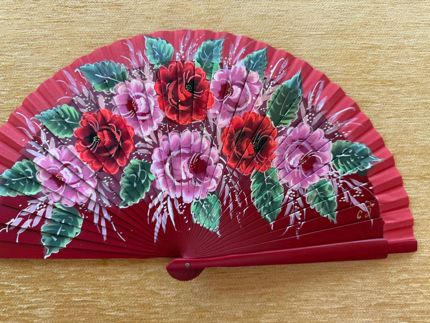 Abanico rosas