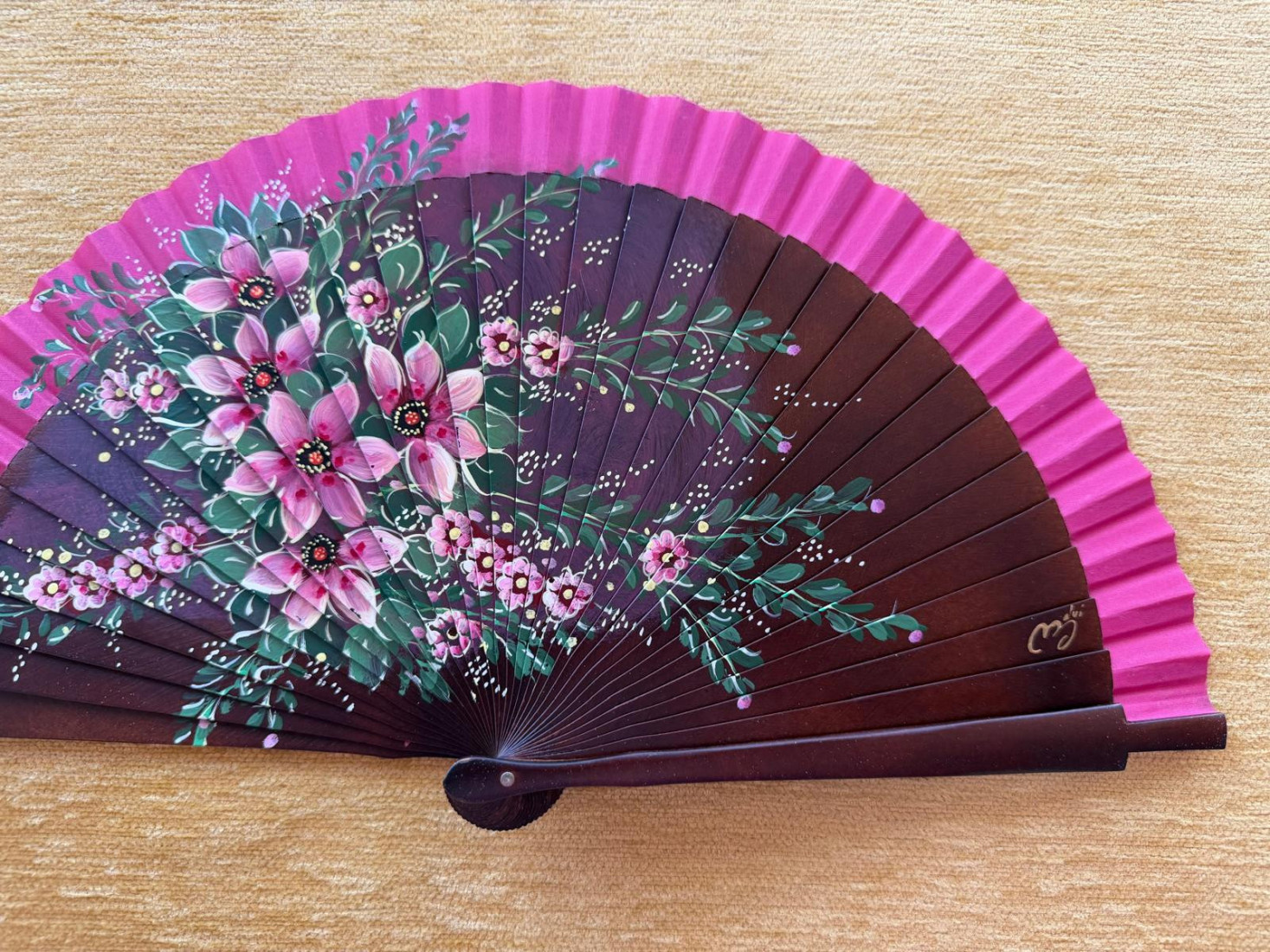 Abanico peral flores