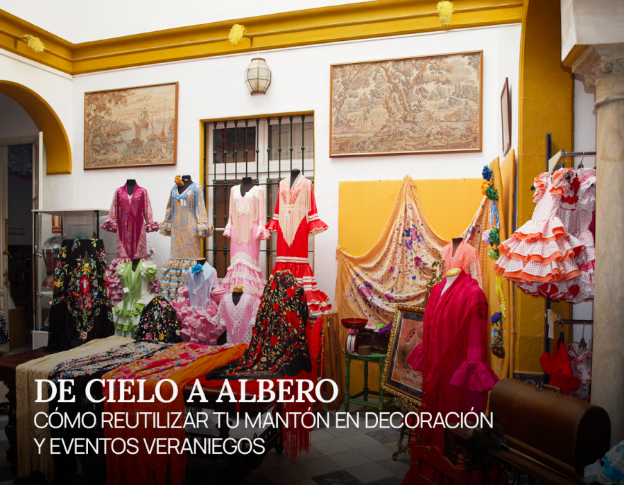 De cielo a albero: cómo reutilizar tu mantón en decoración y eventos veraniegos